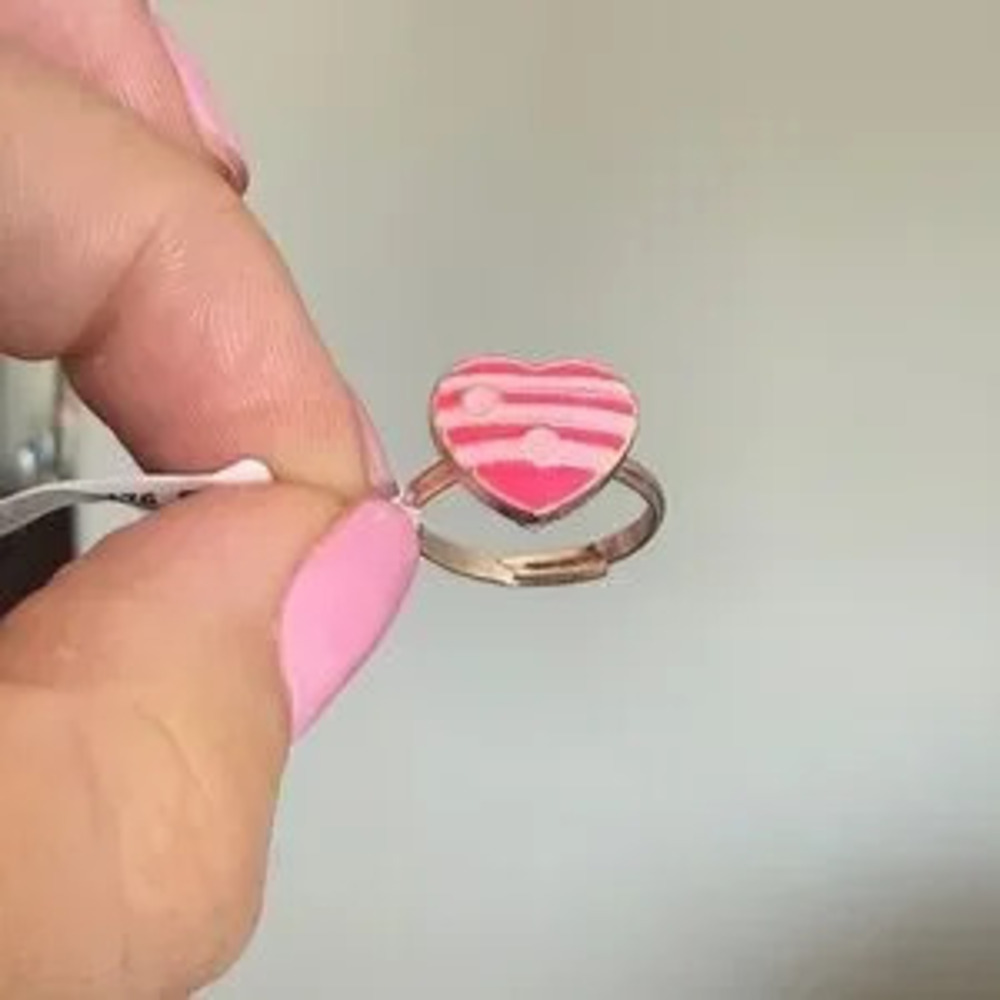 Pink Heart Adjustable Ring ?? - Picture 2 of 3